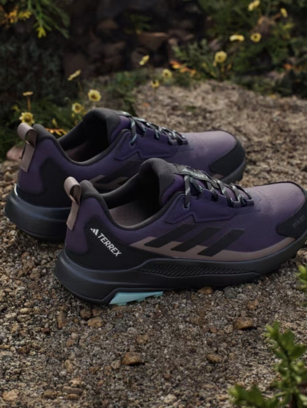 ADIDAS Terrex Anylander Rain.Rdy Hiking Shoes, New, Size 9.5, Purple - Picture 4 of 12